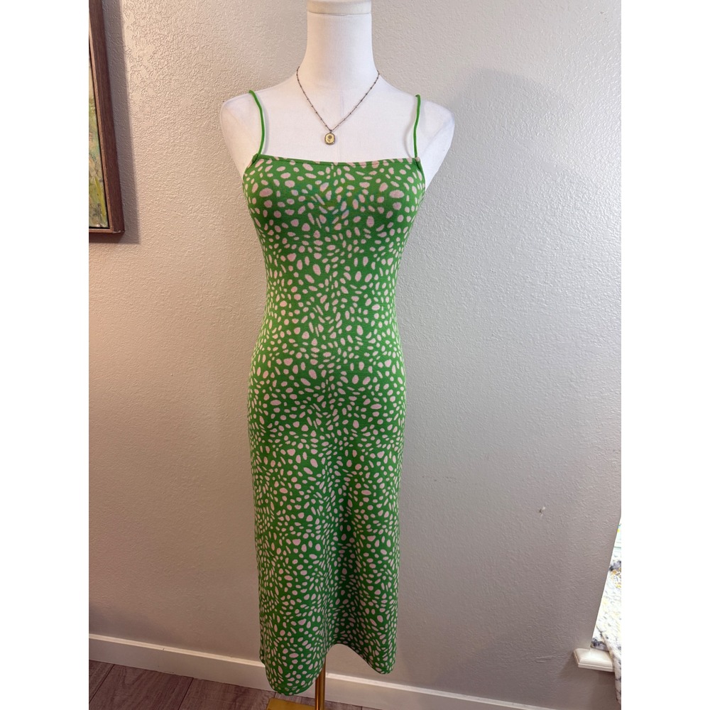 Geen abstract midi dress stretchy bodycon Zara‎ M